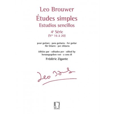 Brouwer Leo - Etudes Simples - Estudios Sencillos (serie 4)- Guitare