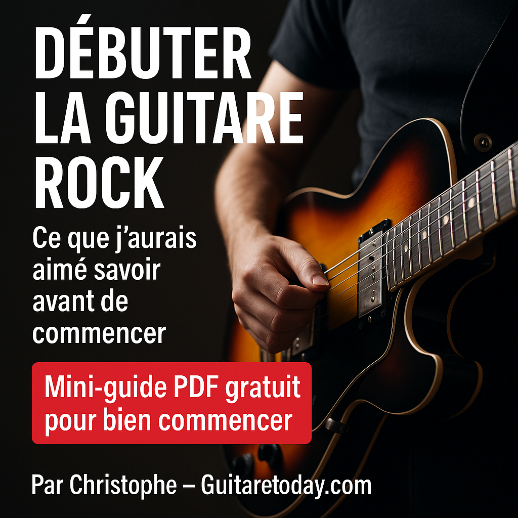 Guide gratuit débuter la guitare rock