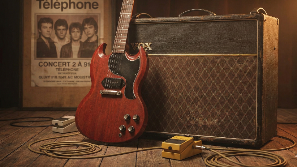 Le son guitare du groupe téléphone: 9a c'est vraiment toi !!!