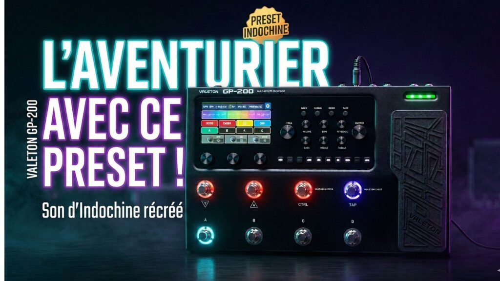 Son et tuto guitare Indochine l'Aventurier