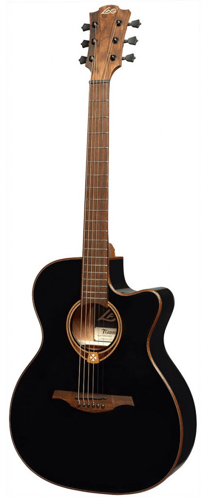 Guitare électro acoustique LAG T118ACE-BLK TRAMONTANE AUDITORIUM