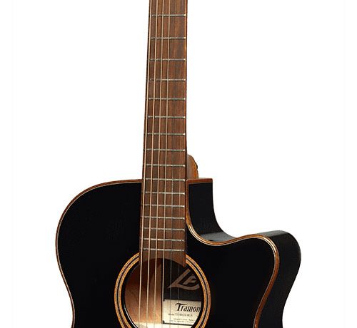 Guitare électro acoustique LAG T118ACE-BLK TRAMONTANE AUDITORIUM